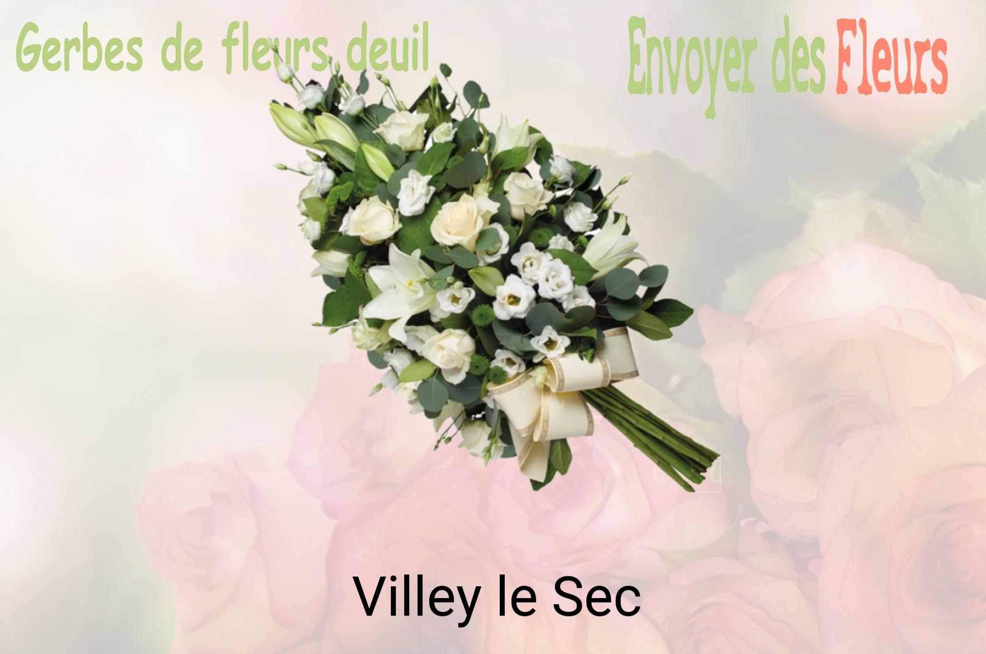 Gerbe de fleurs de deuil livrée à Villey-le-Sec